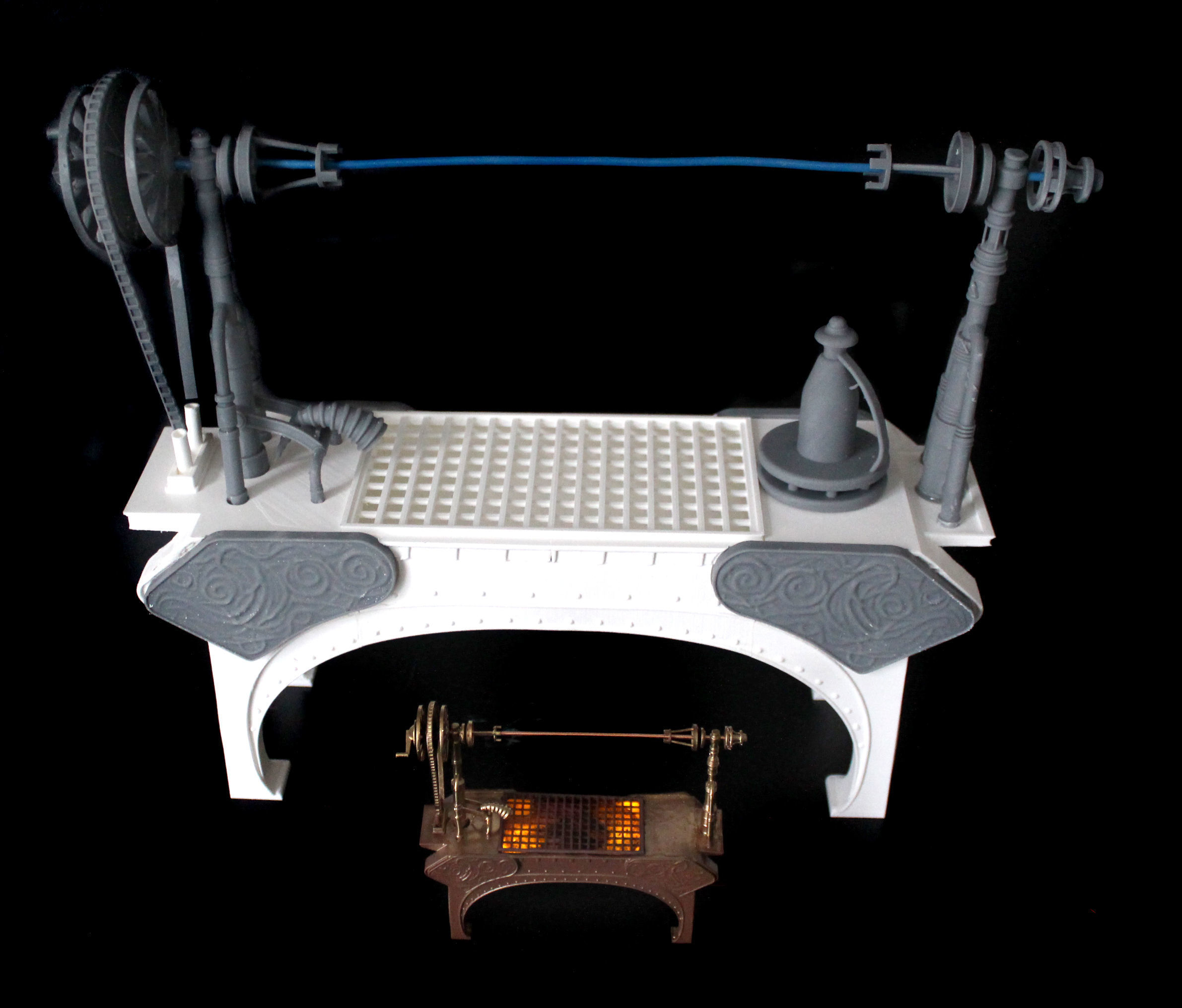 Jabbas Throne Room - Set 2b - Grill  1-18 scale Kenner Hasbro 3D print model_35