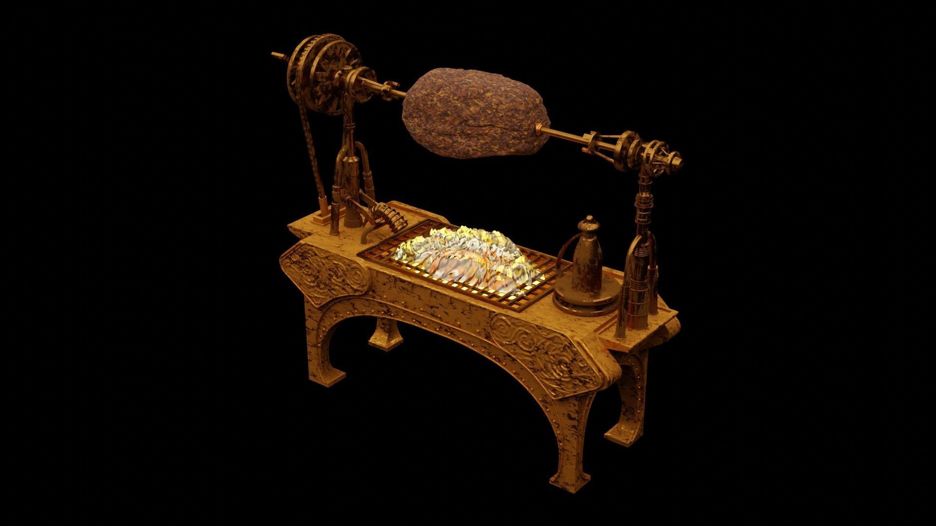 Jabbas Throne Room - Set 2b - Grill  1-18 scale Kenner Hasbro 3D print model_10