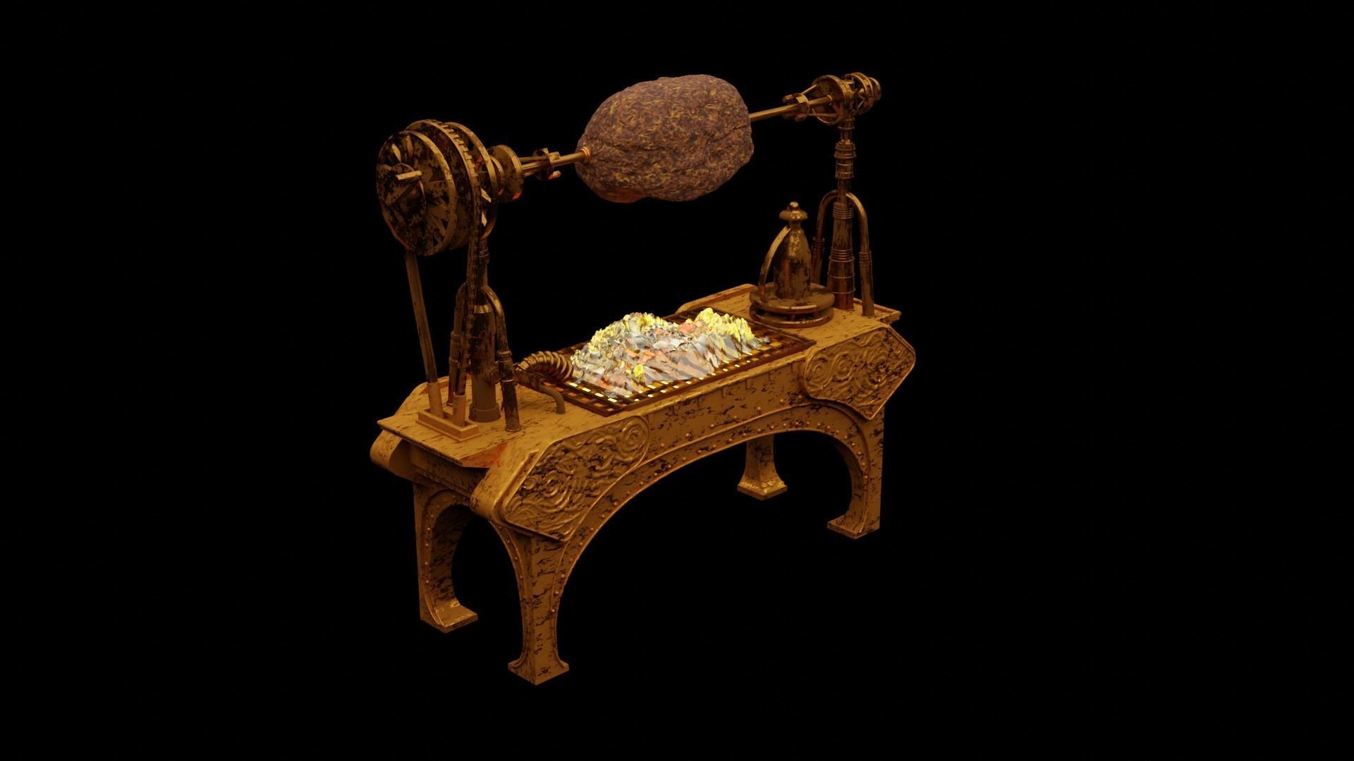 Jabbas Throne Room - Set 2b - Grill  1-18 scale Kenner Hasbro 3D print model_11