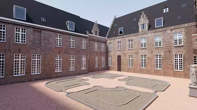 Old building courtyard