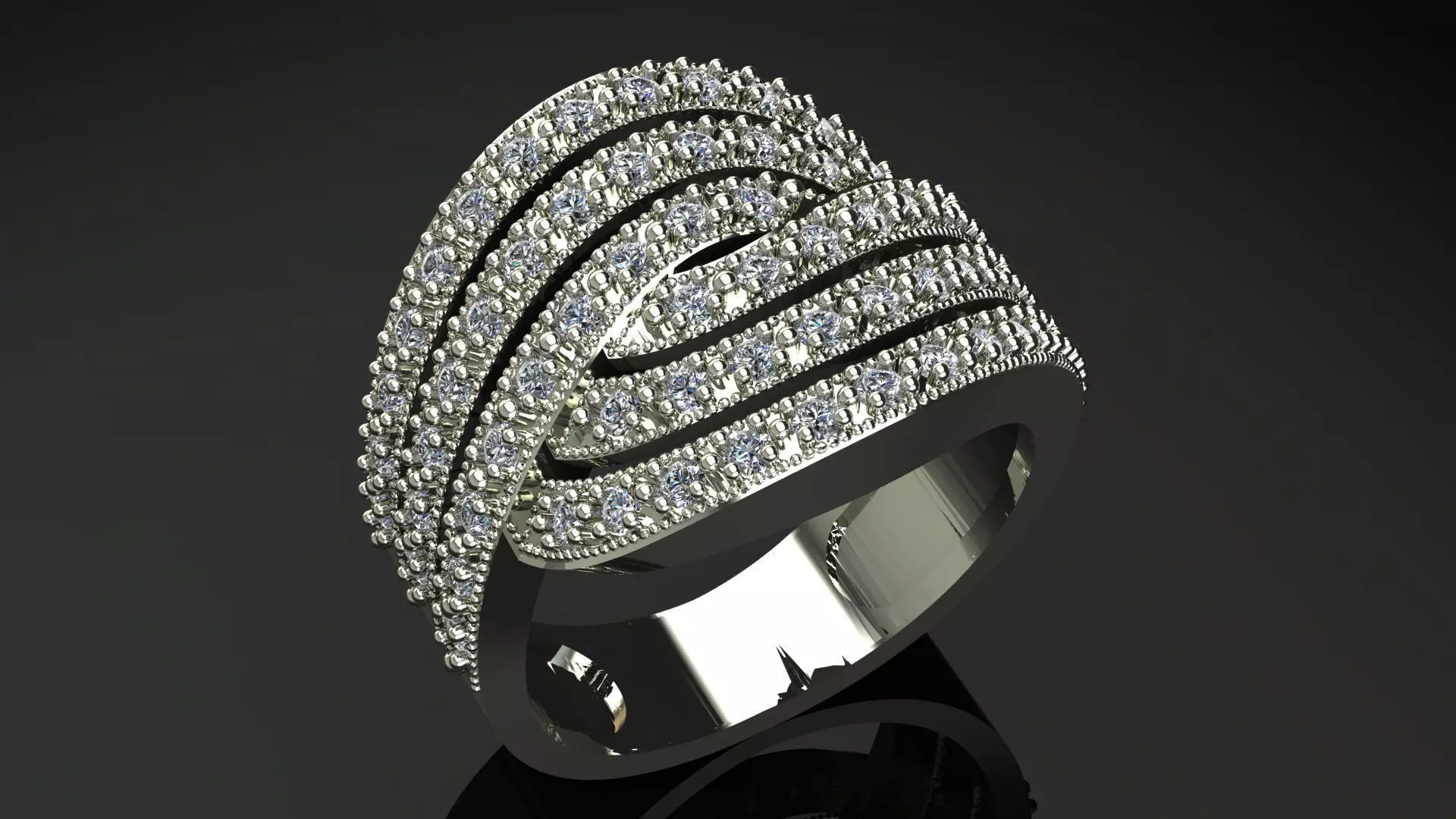 women ring 3D print model