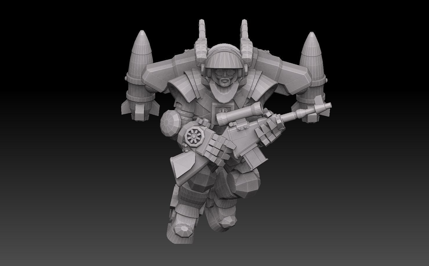 Astroknight Rocketmen Megapack 3D print model_32