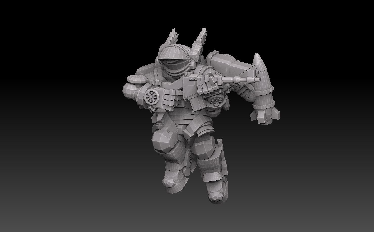 Astroknight Rocketmen Megapack 3D print model_35