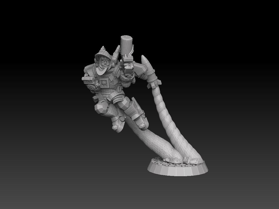 Astroknight Rocketmen Megapack 3D print model_9