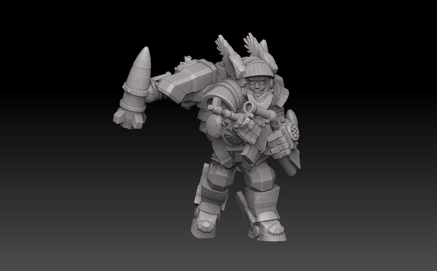 Astroknight Rocketmen Megapack 3D print model_4