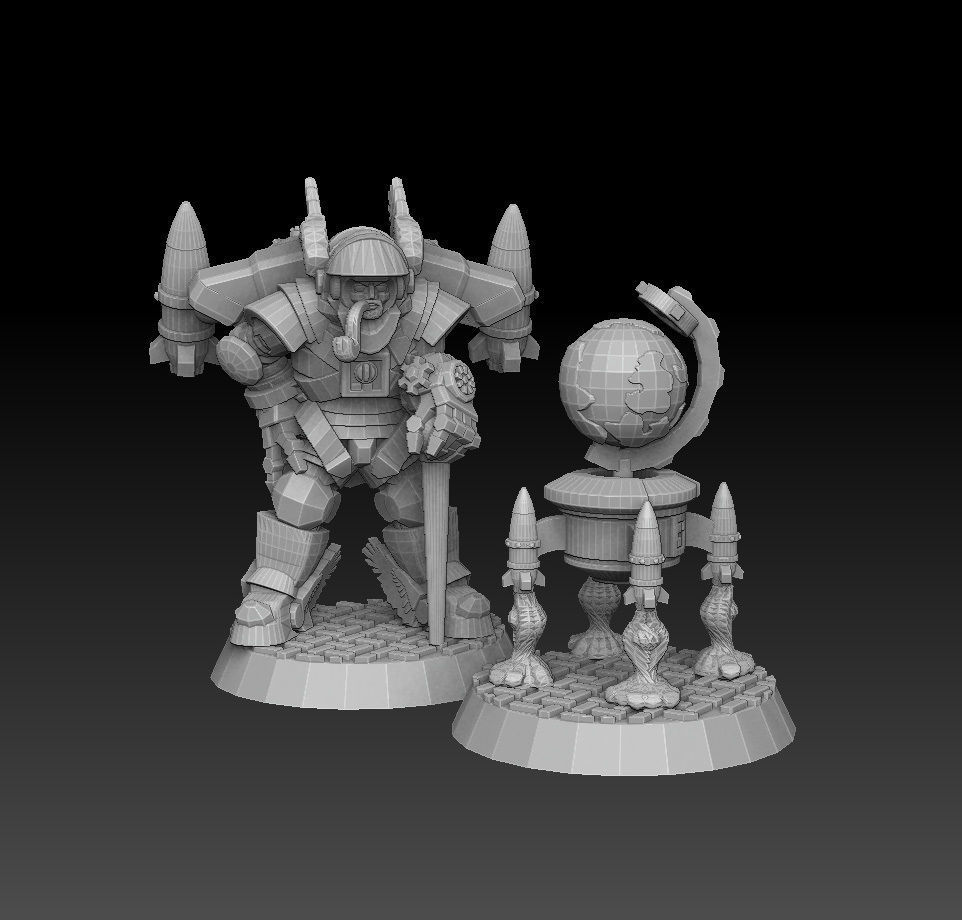Astroknight Rocketmen Megapack 3D print model_3