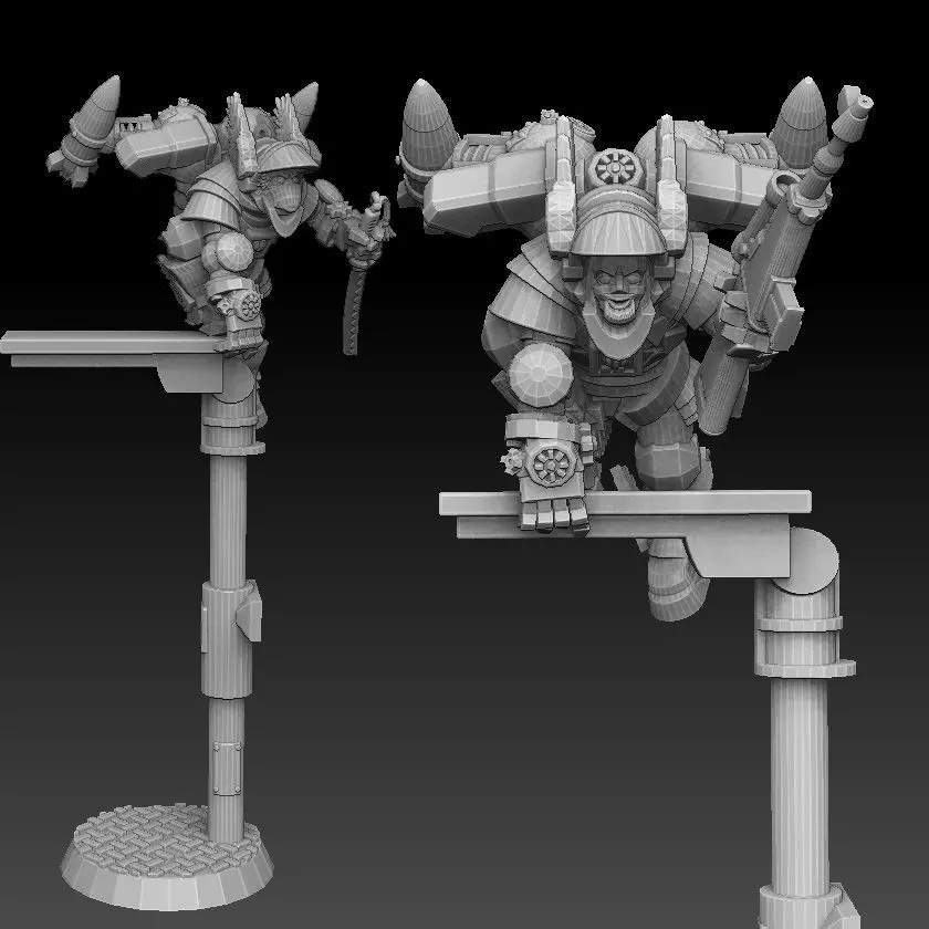 Astroknight Rocketmen Megapack 3D print model_0