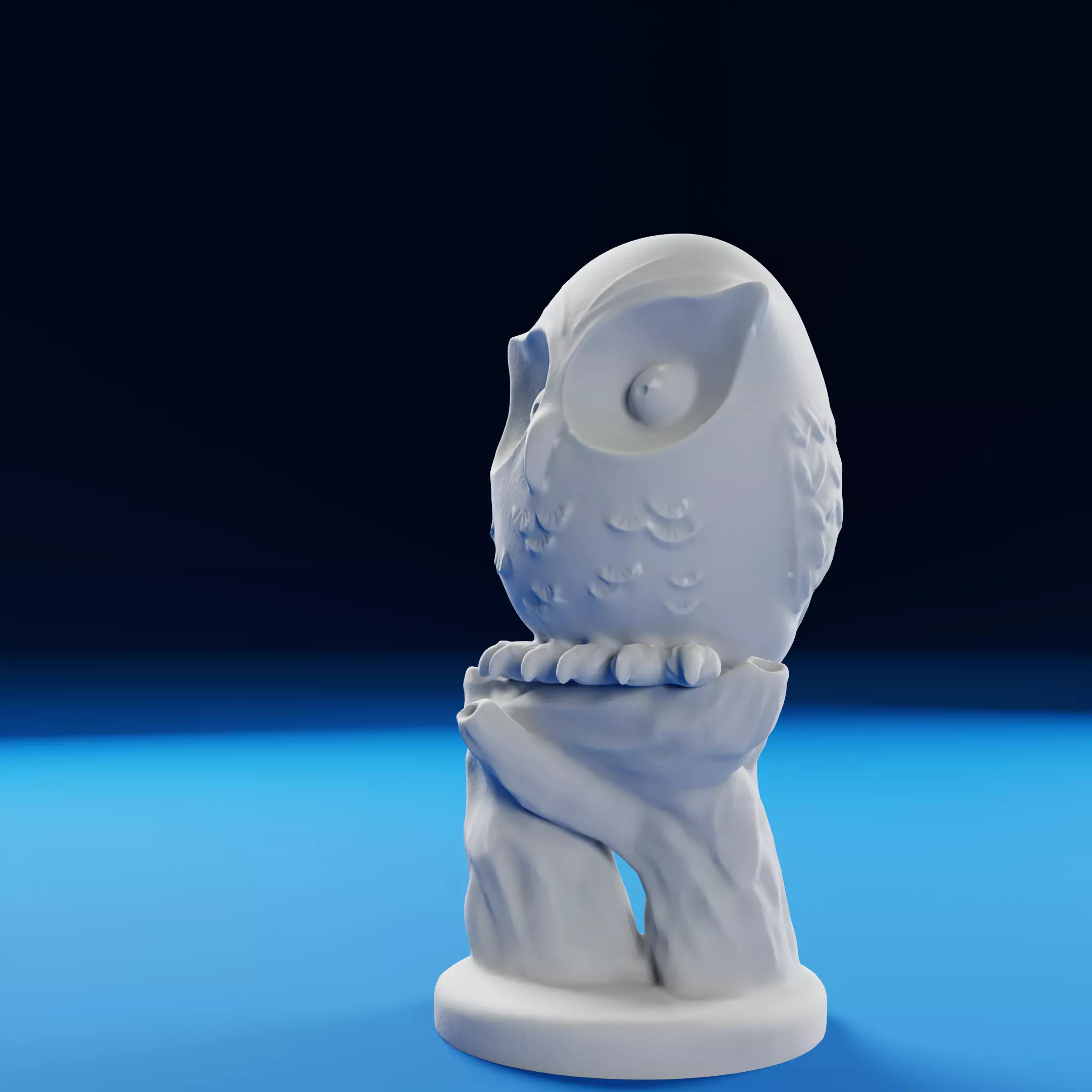 Baby Owl 3D print model_0