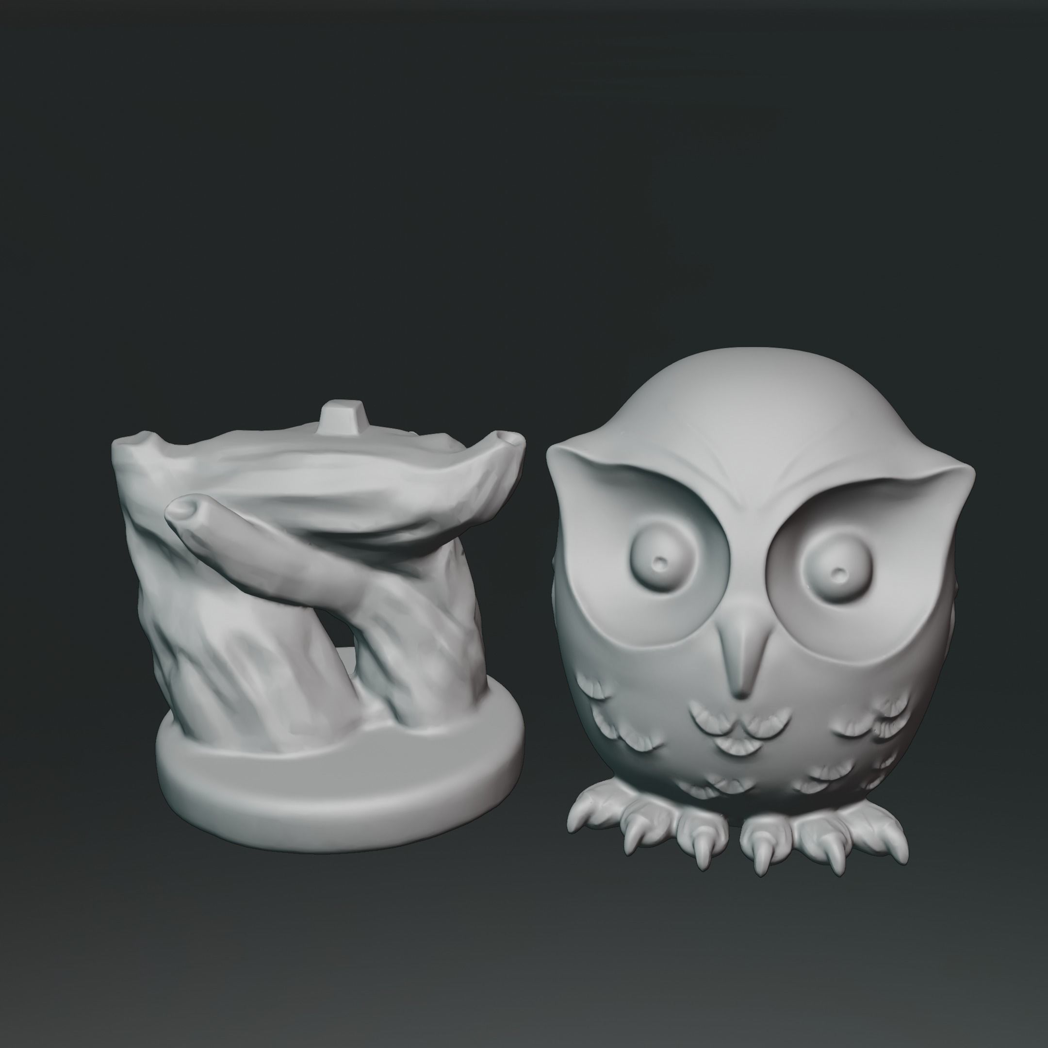 Baby Owl 3D print model_4