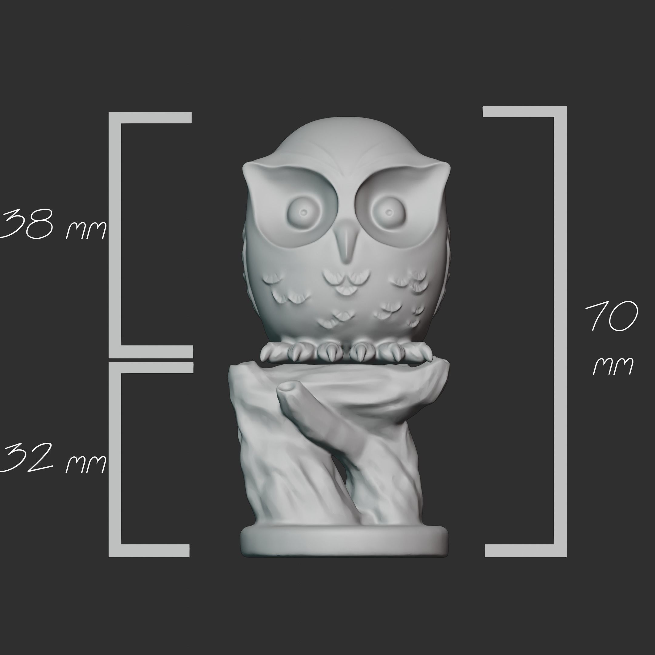 Baby Owl 3D print model_6