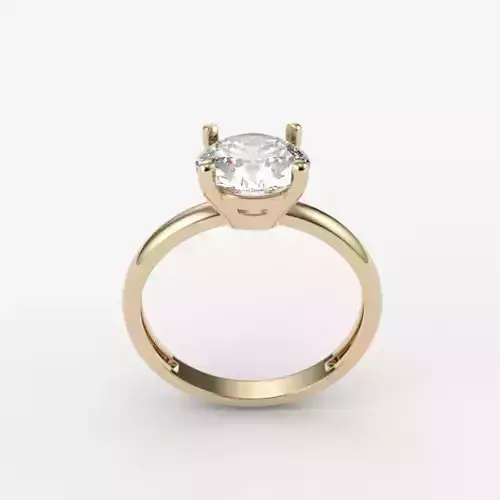 Women solitaire ring  3dm stl