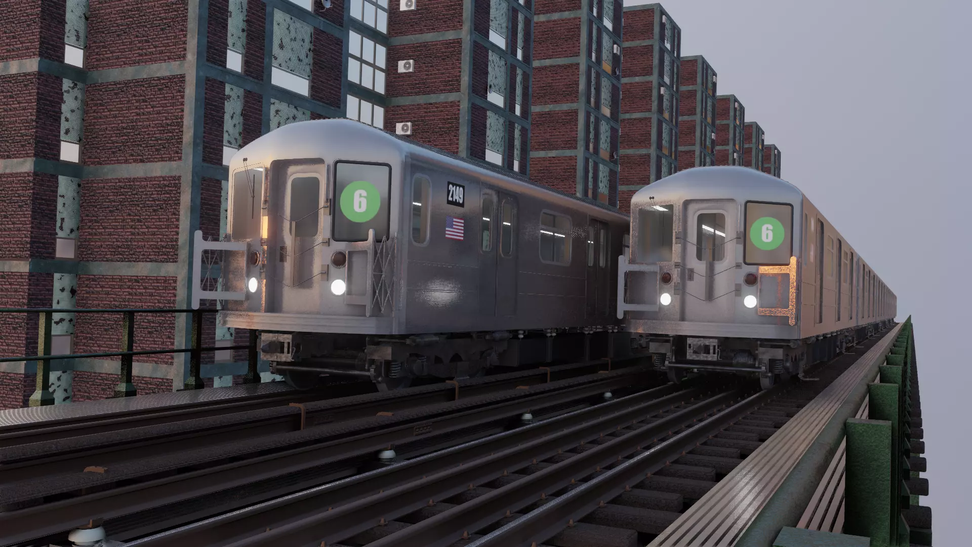 R62 KAWASAKI NYC Subway 3D model