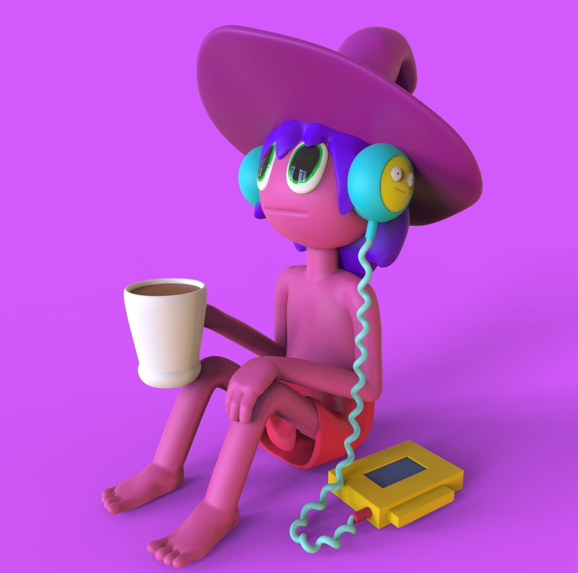 clancy from the midnight gospel 3D print model_1