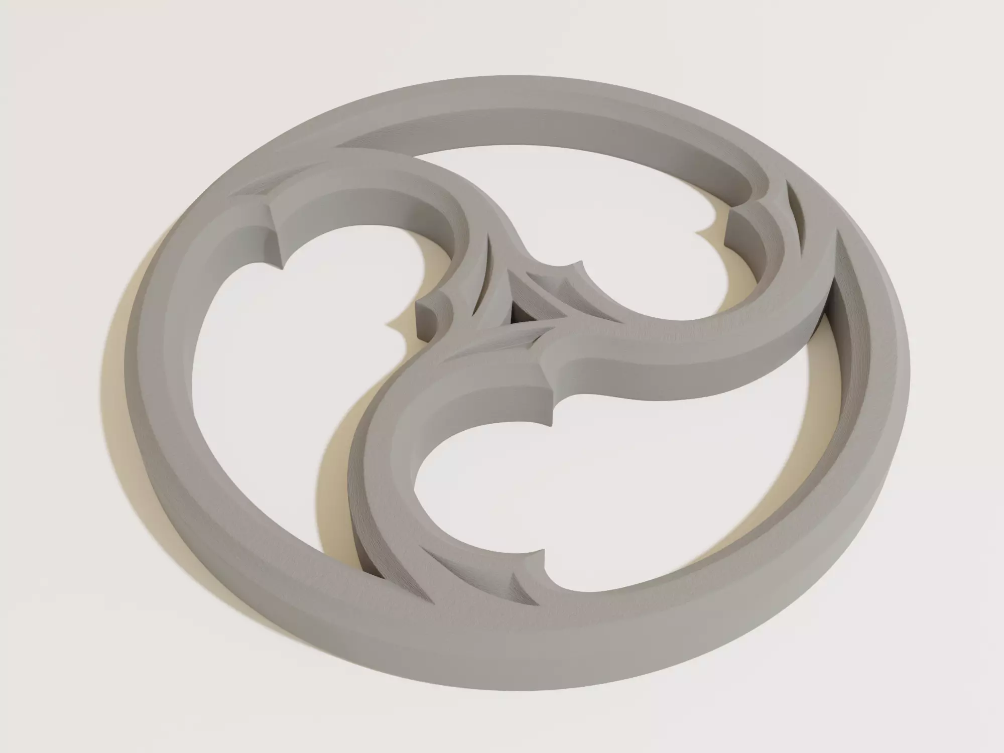 Gothic Ornament Decoration Low-poly 3D model_0