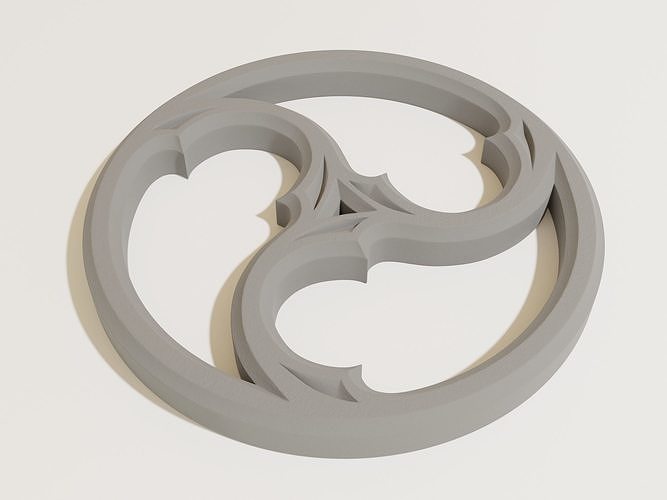 Gothic Ornament Decoration Low-poly 3D model