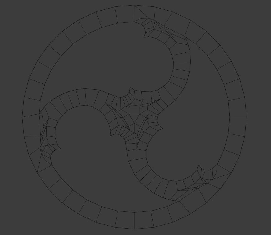 Gothic Ornament Decoration Low-poly 3D model_6