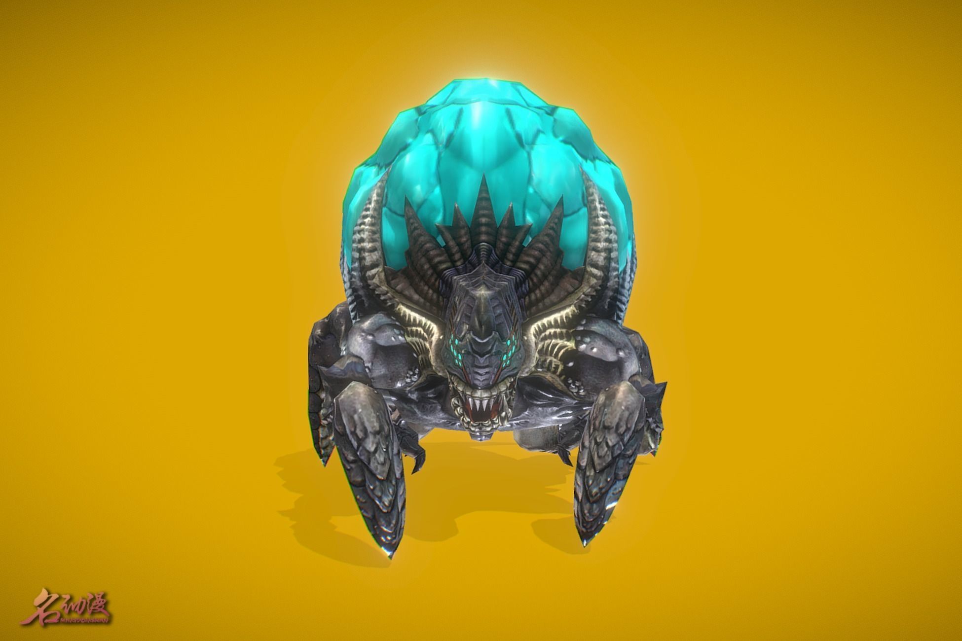 Aliens Explosive Low-poly 3D model_1