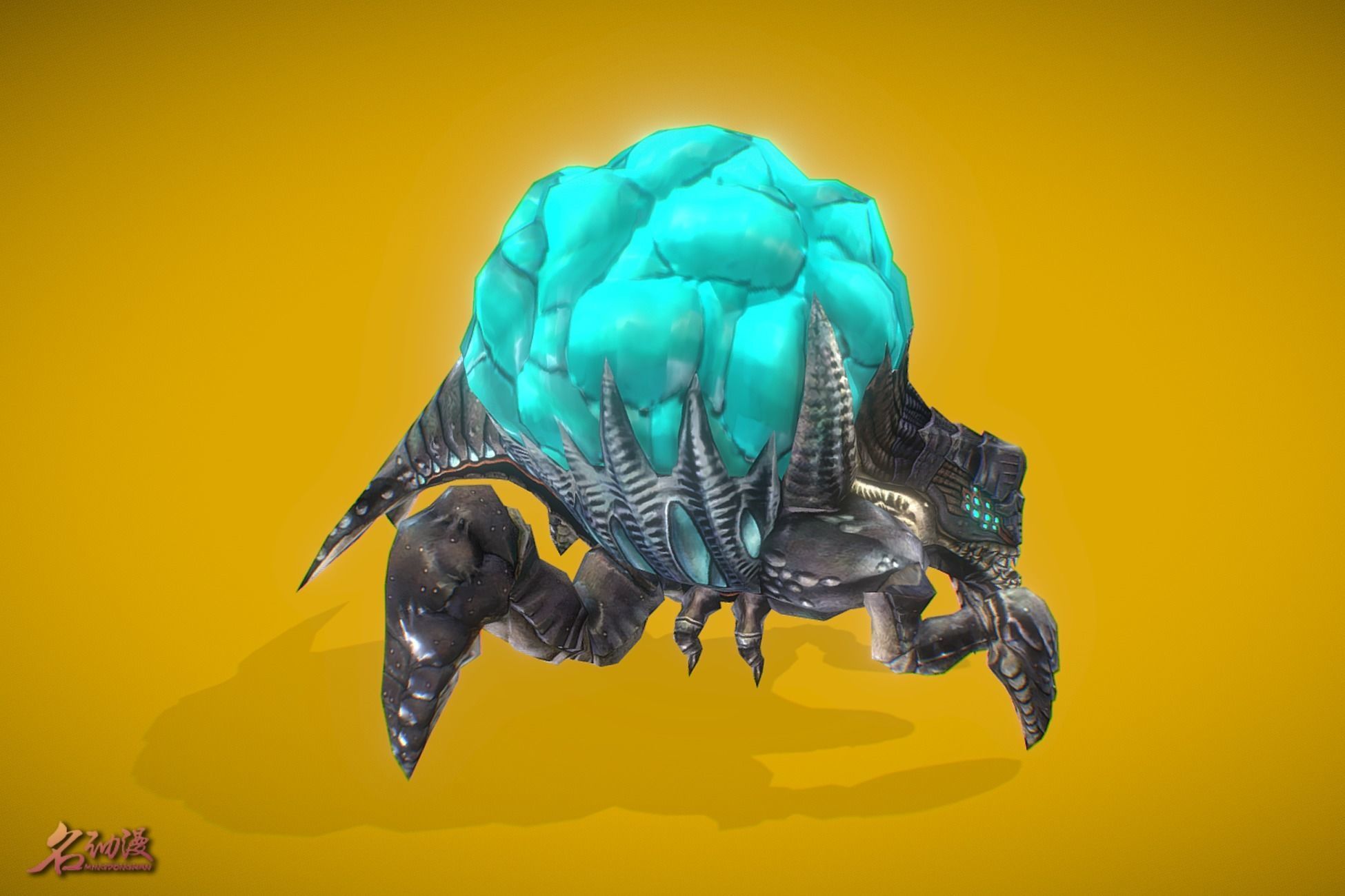 Aliens Explosive Low-poly 3D model_3