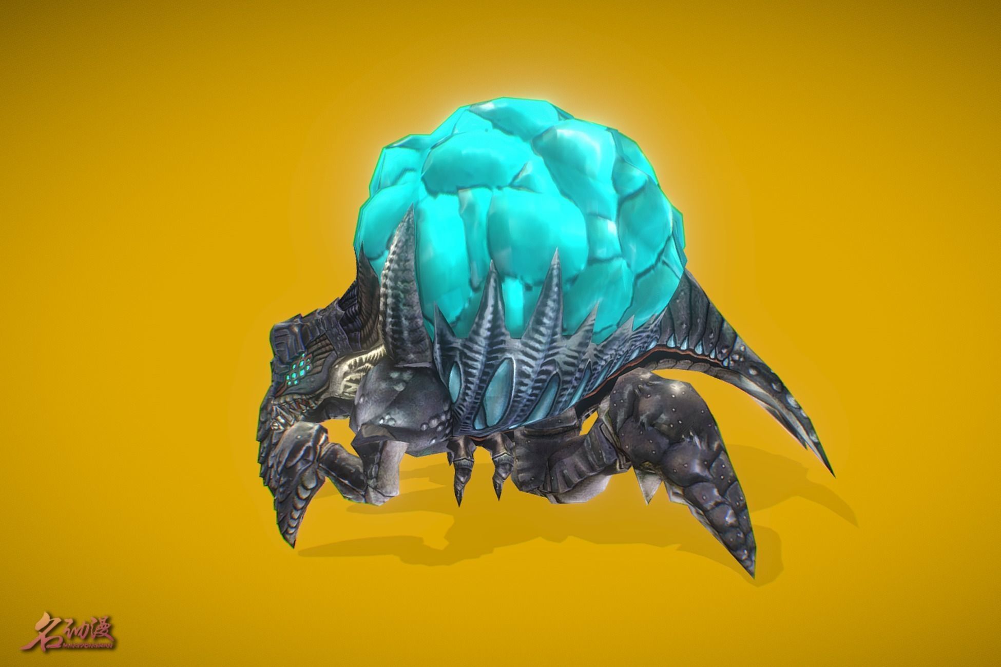 Aliens Explosive Low-poly 3D model_2