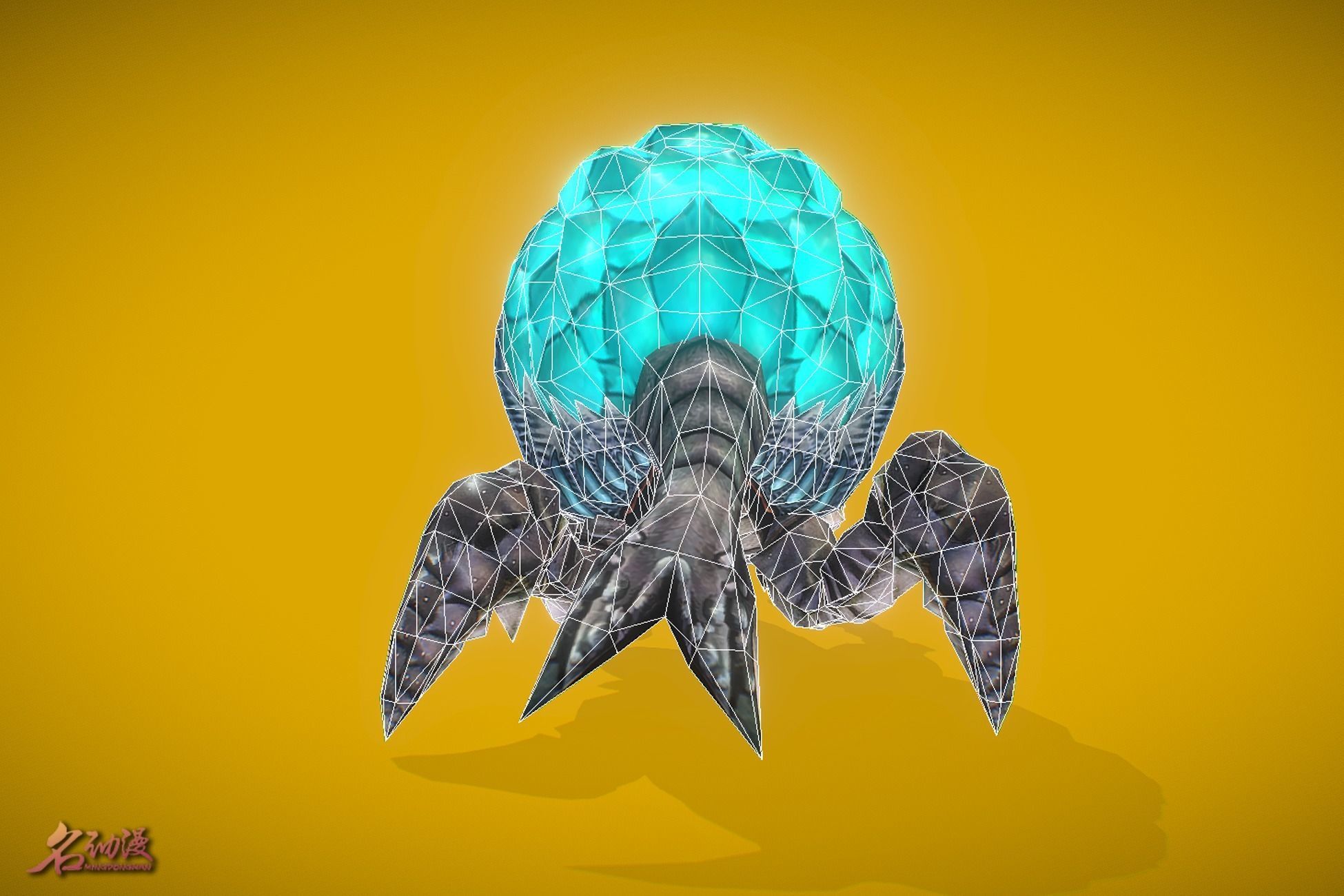 Aliens Explosive Low-poly 3D model_6