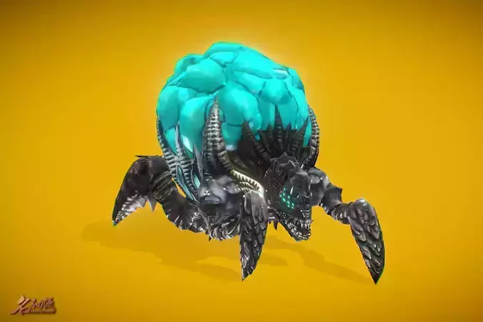 Aliens Explosive Low-poly 3D model