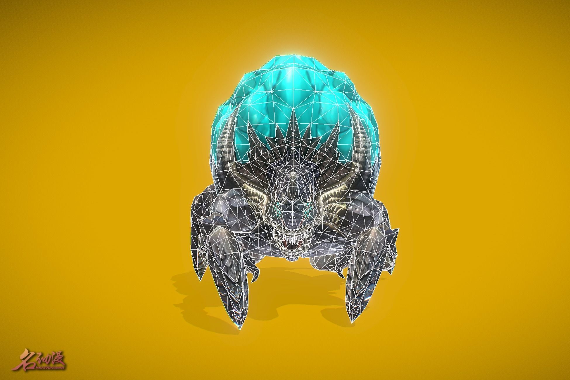 Aliens Explosive Low-poly 3D model_5