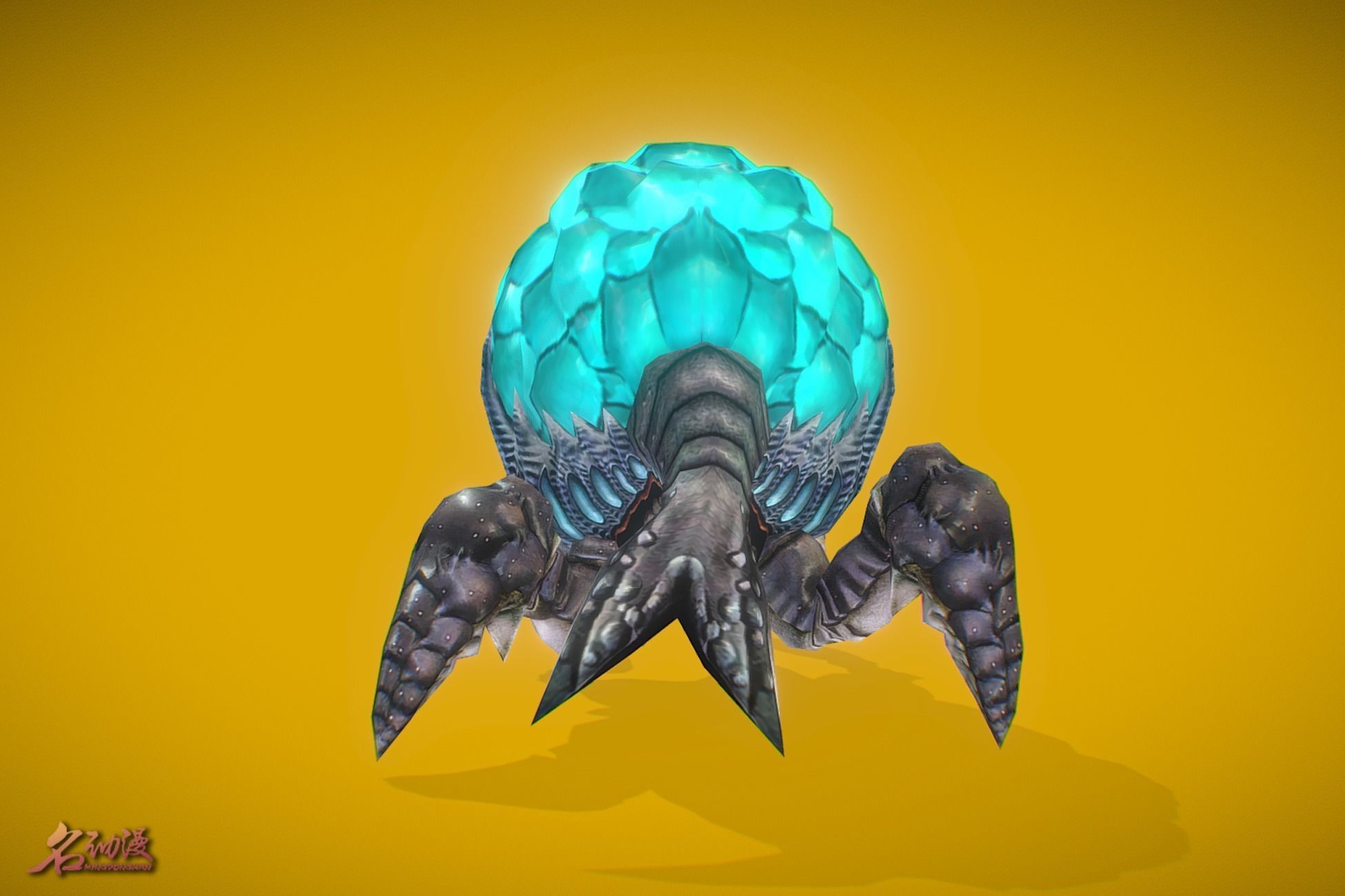 Aliens Explosive Low-poly 3D model_4