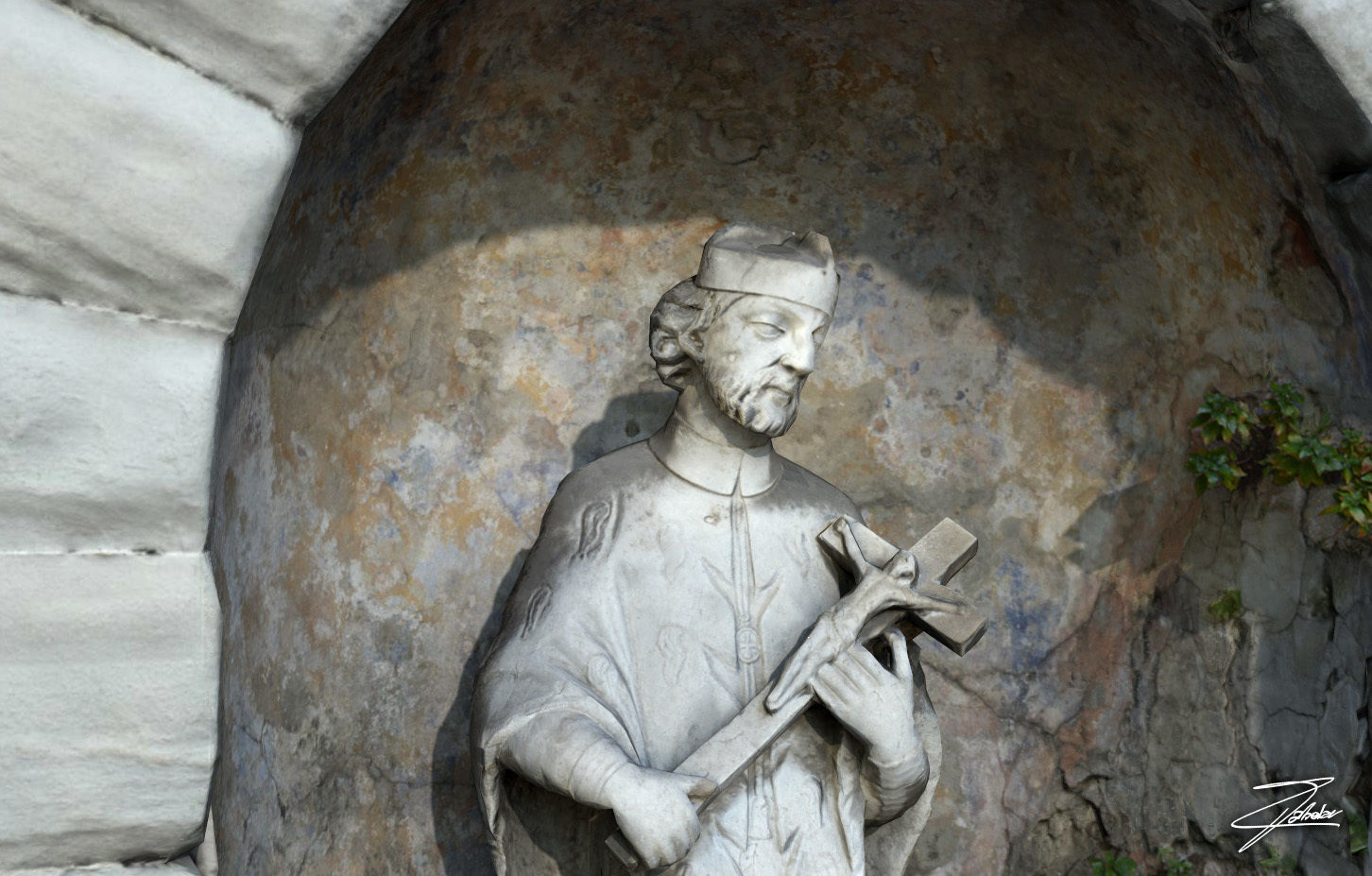 San Giovanni Nepomuceno Low-poly 3D model_7