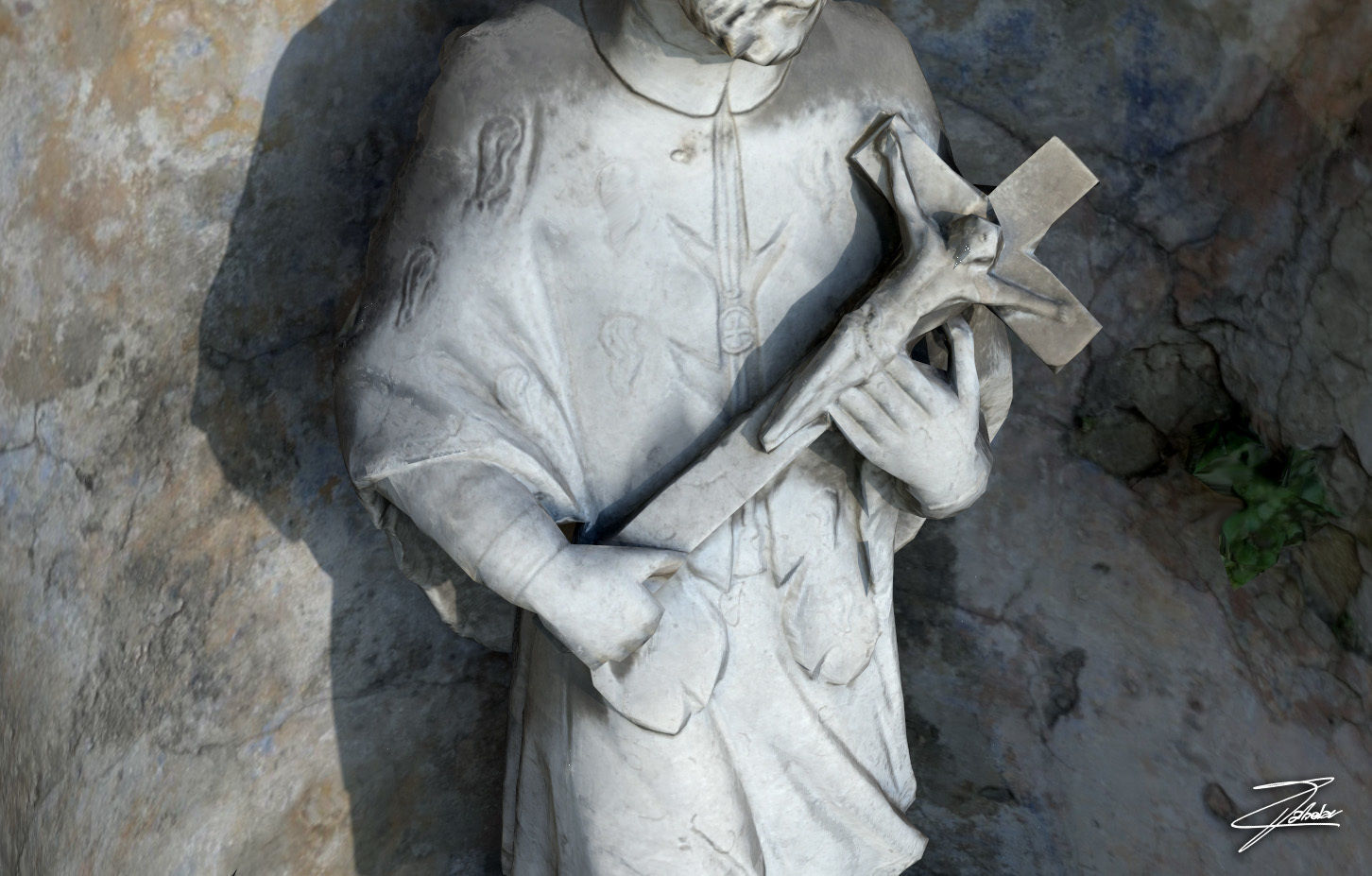 San Giovanni Nepomuceno Low-poly 3D model_10