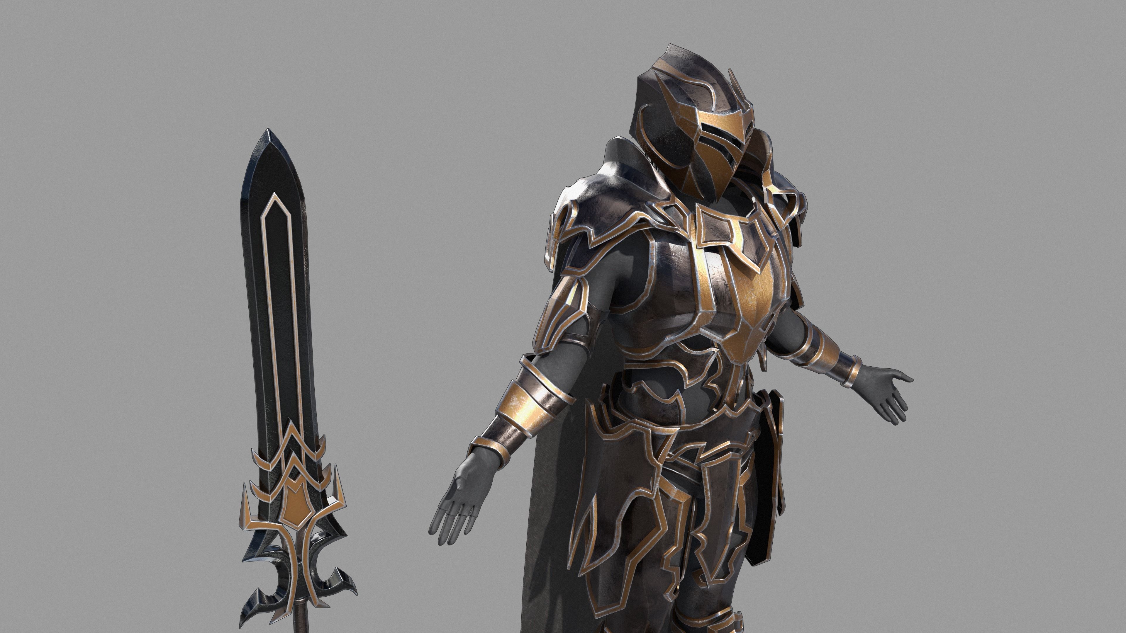Unholy knight 3D model_7
