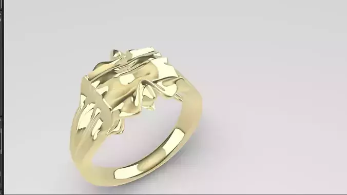 Rings gold ring with diamond in center