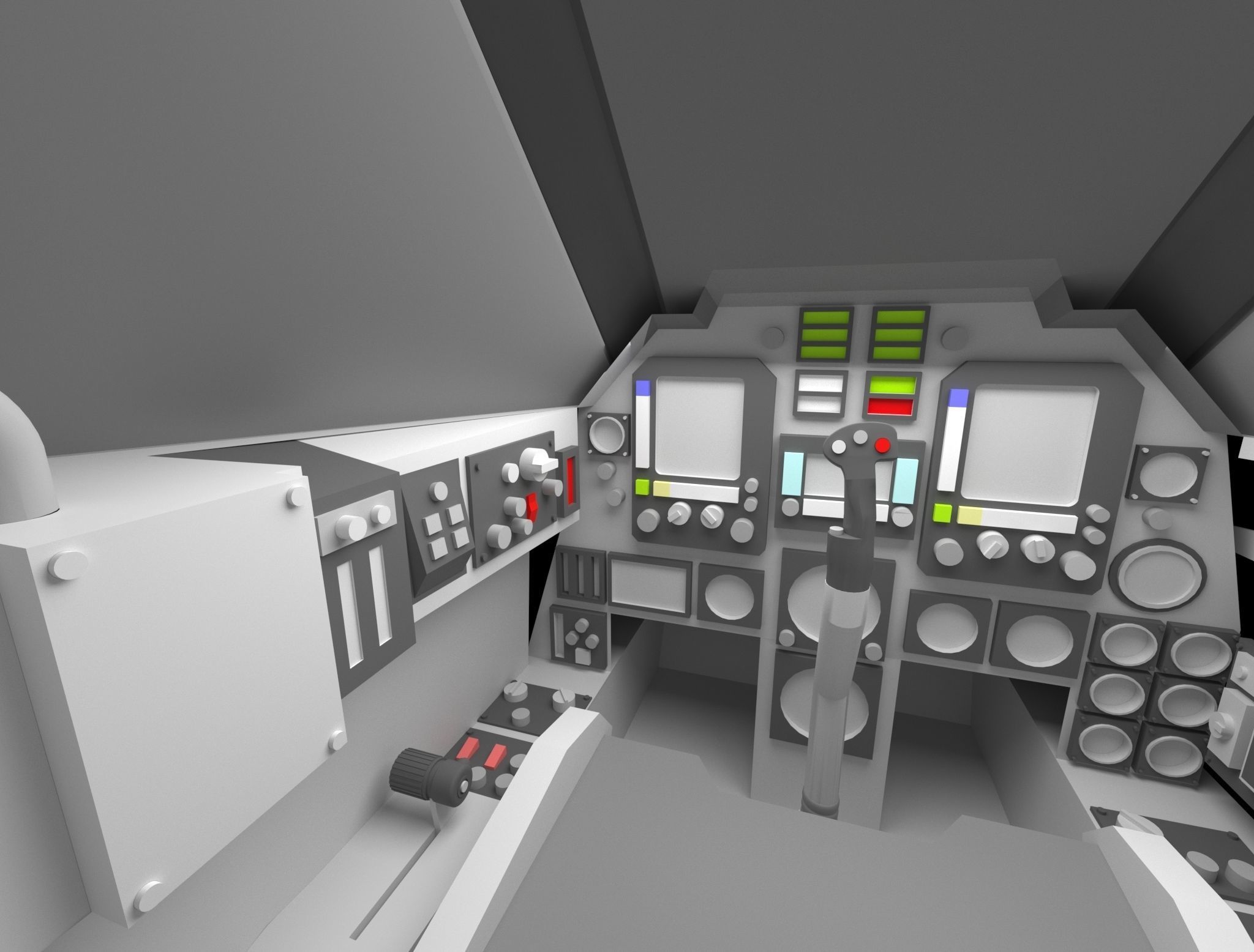Fighter Cockpit  3D model_2