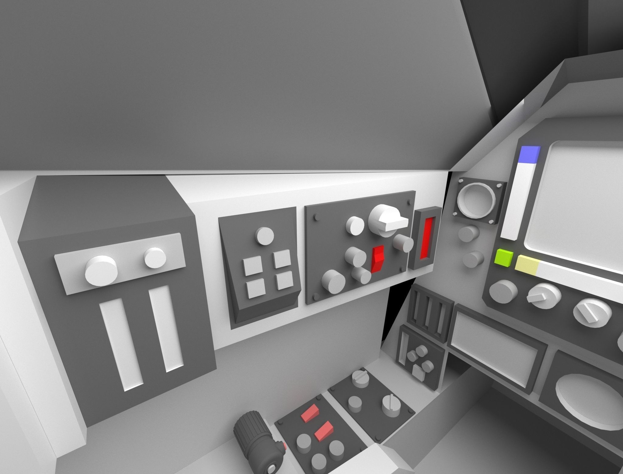 Fighter Cockpit  3D model_4