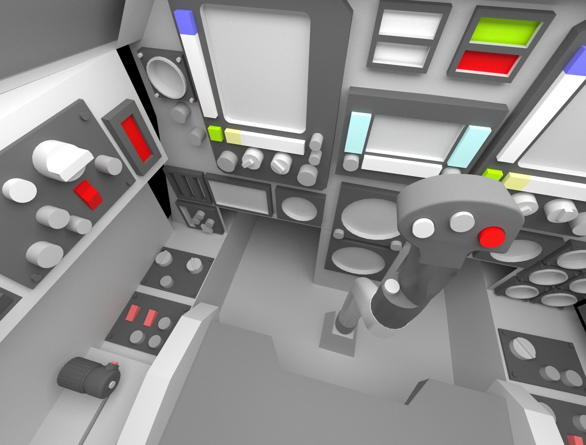 Fighter Cockpit  3D model_6