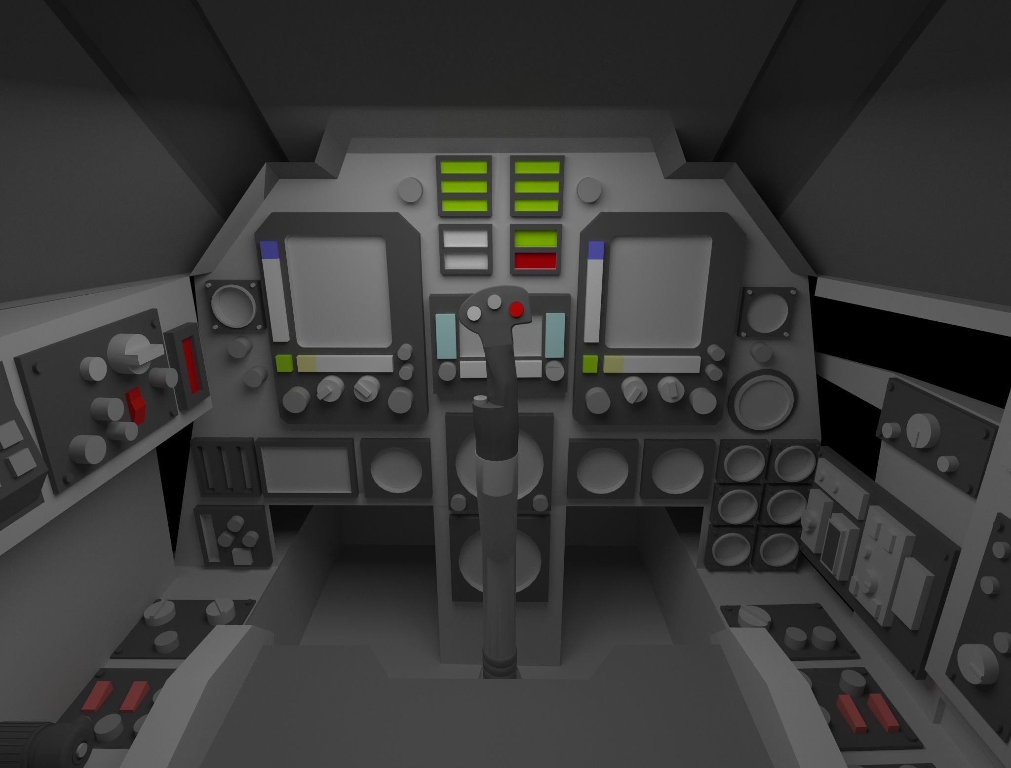 Fighter Cockpit  3D model_7