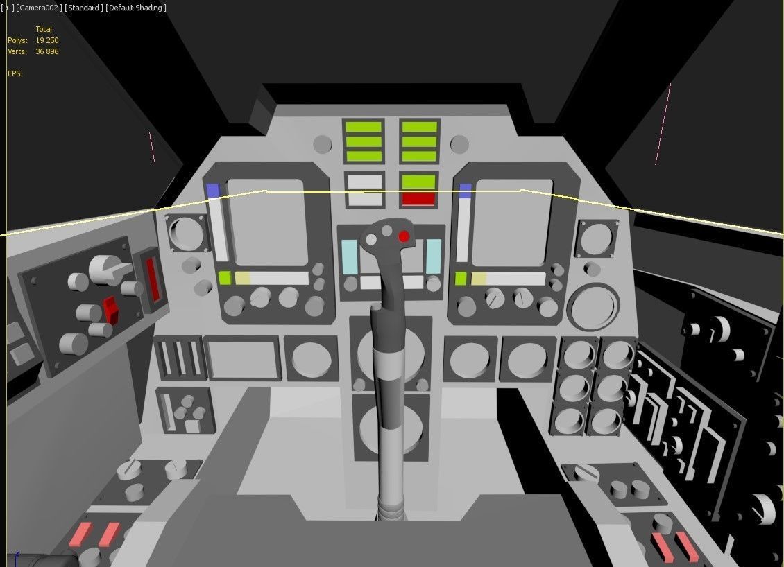 Fighter Cockpit  3D model_9
