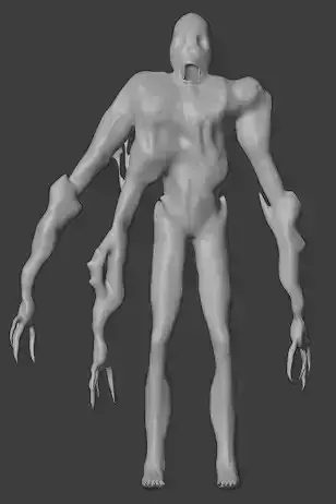 Monster-Creature zombie with long arms and legs