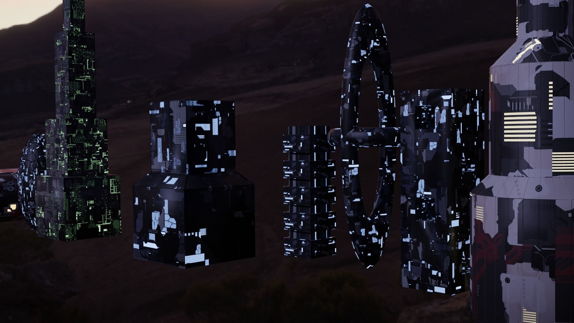 Sci-fi City 3D model_13