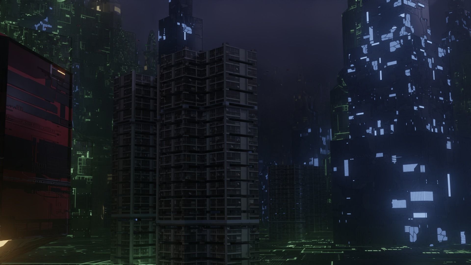 Sci-fi City 3D model_6