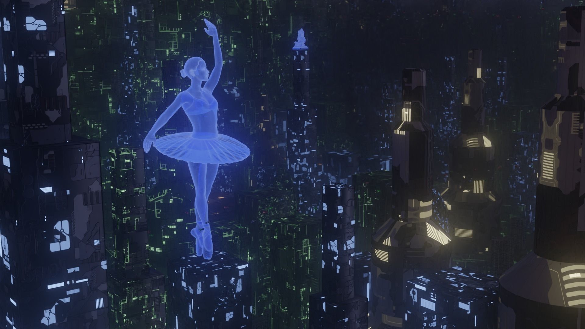 Sci-fi City 3D model_3