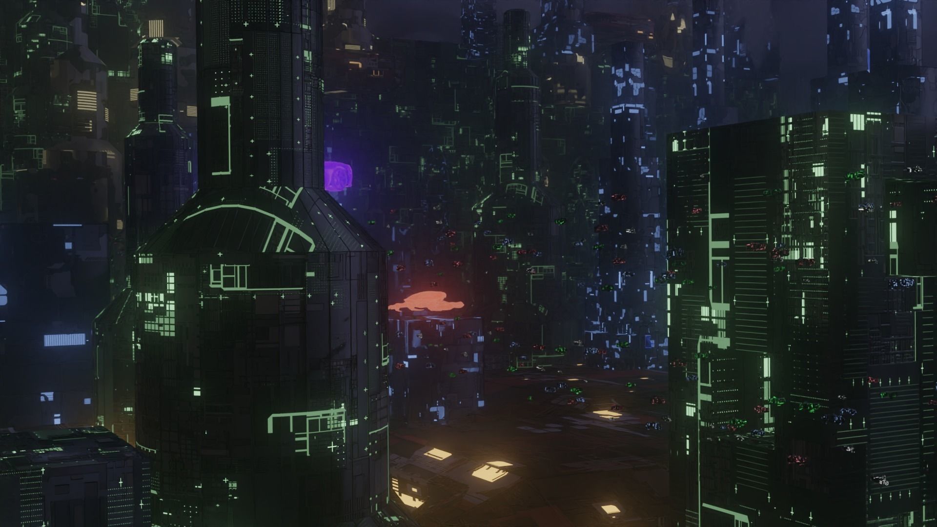 Sci-fi City 3D model_4