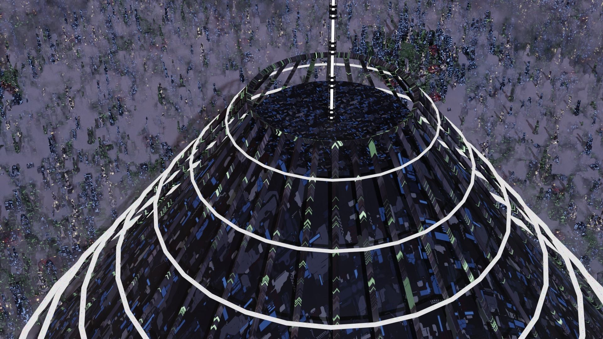 Sci-fi City 3D model_9