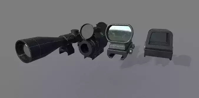Tactical Sights Pack 3D model