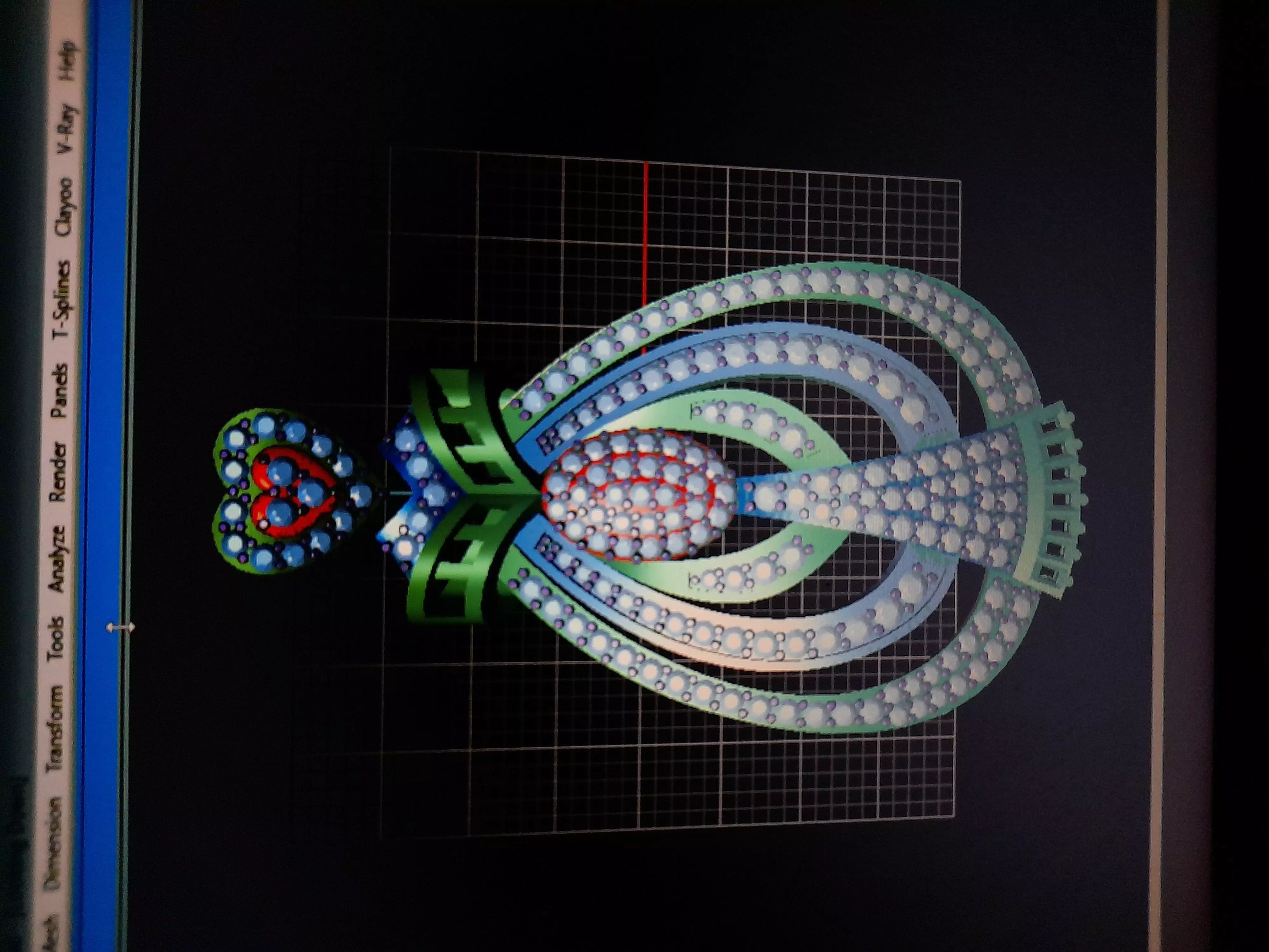 Heart flower 3D print model_0