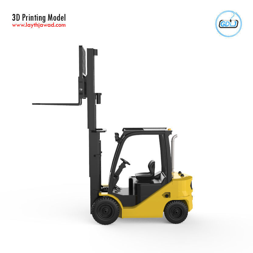 Clark S20 53 Forklift Truck - PRO version 3D print model_14