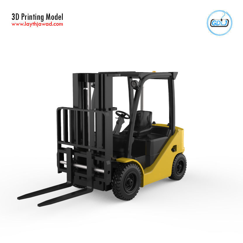Clark S20 53 Forklift Truck - PRO version 3D print model_7