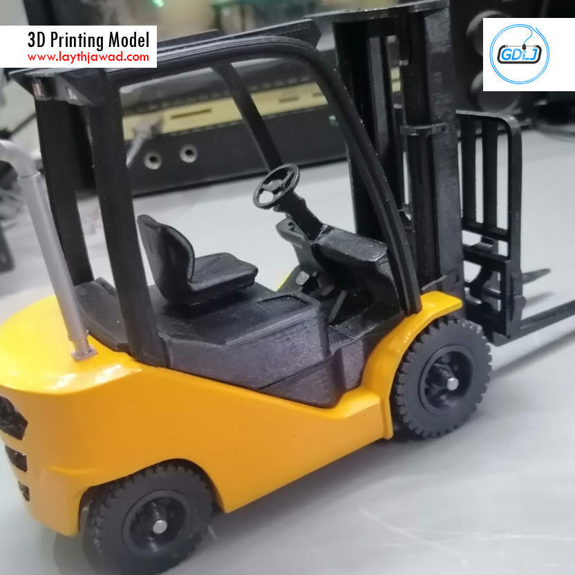Clark S20 53 Forklift Truck - PRO version 3D print model_6