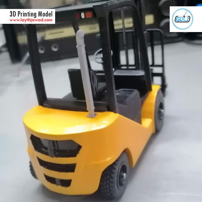 Clark S20 53 Forklift Truck - PRO version 3D print model_5