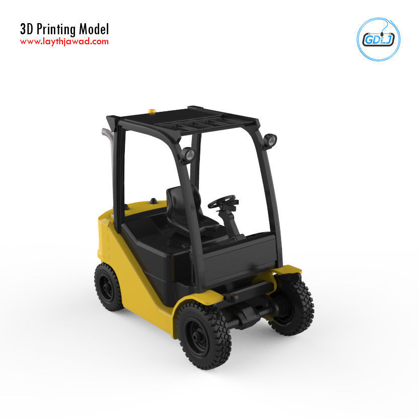 Clark S20 53 Forklift Truck - PRO version 3D print model_20