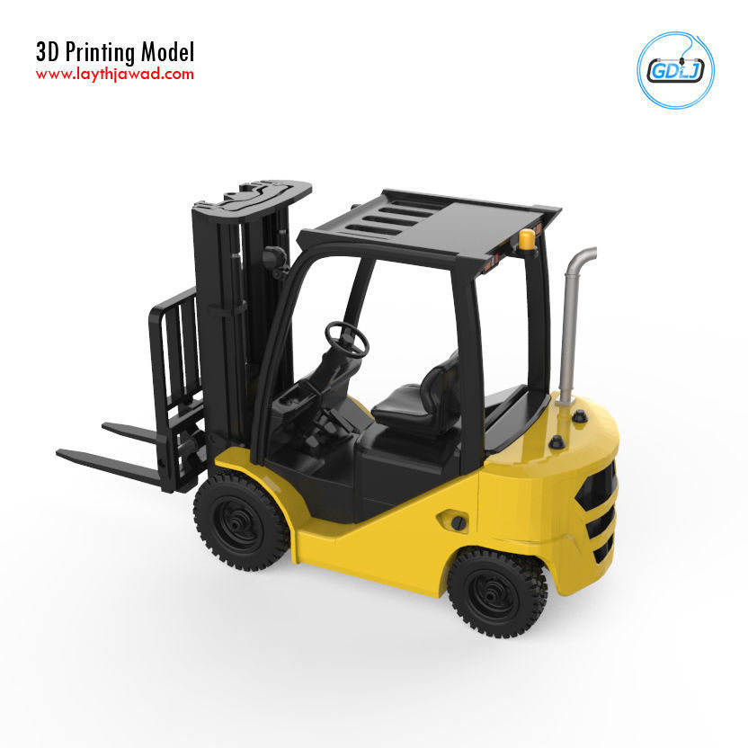 Clark S20 53 Forklift Truck - PRO version 3D print model_2